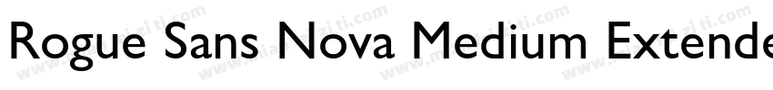 Rogue Sans Nova Medium Extended字体转换